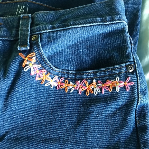 Hand Embroidered Jeans - Picture 7 of 8